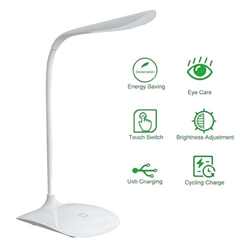 Desk lamp eye protection led lamp flexible bedside table desk lamp led reading desk light white2