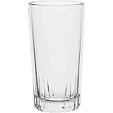 AmazonCommercial Highball Drinking Glasses, Barware Glass Tumbler, 381.5 ml, Set of 6