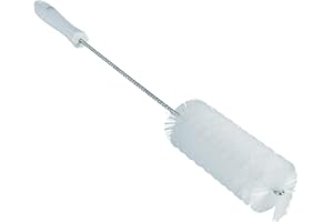 Vikan 53795 Soft Tube Brush, Polyester, 2" x 20" OAL, White