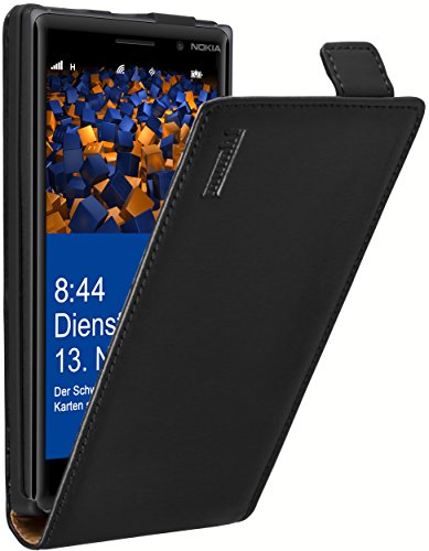 Preisvergleich Produktbild mumbi PREMIUM Leder Flip Case für Nokia Lumia 830 Tasche