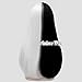 65cm Long Straight Heat Resistant Black Mixed White Anime Lolita Cosplay Wig+Cap