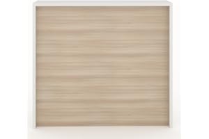 DUÓFIC MOSTRADOR de Recepción y Oficina. Fácil Montaje. Laminado con Frontal Color Acacia DE 25mm DE Grosor. Fabricado EN ESPAÑA. Envio a Toda la Peninsula. (125x105x50 cm)