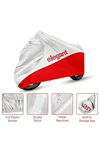 Elegant Water Resistant Bike Body Cover for BMW G310R (White and Red)