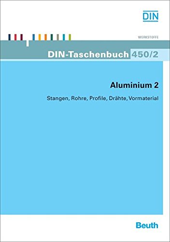 Preisvergleich Produktbild DIN-Taschenbuch: Aluminium 2: Stangen, Rohre, Profile, Drähte, Vormaterial