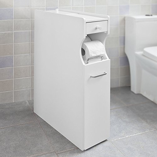 SoBuy® Badregal Nischenregal Standschrank Seitenschrank weiß FRG50-W - 6