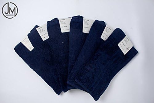 John Mercer, Navy Blue Gym / Sports / Sweat Towels W30cm x L100cm, 100% Cotton - Very Soft &amp; Absorbent - Quick Dry (Pack of 4)