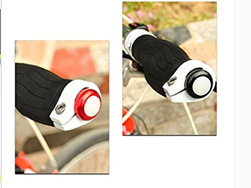 OUMIZHI 2pcs kühle Fahrrad Fahrrad Lenkstange LED Lampe 3 Modi Handgriff Stab Endstopfen Sicherheits sicheres Fahrrad blinkendes Licht, das Warnung misst - 3