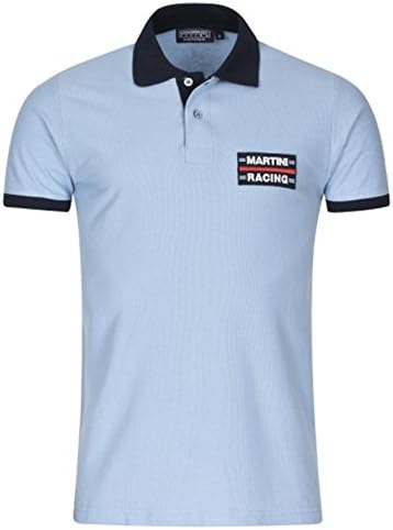 Martini Racing Men's Polo Shirt Formula One 1975-77 Light Blue