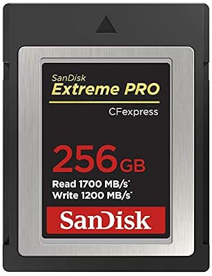 SanDisk Carte SanDisk Extreme PRO CFexpress Type B, 256 Go, jusqu'à 1 700 Mo/s, pour tourner des vidéos en 4K RAW