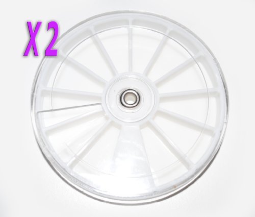 2 X Nail Art Empty Storage Wheels Rhinestones Beads Fimo Slices Gems Box Glitter