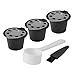 Produktbild Kreema 3pcs wiederverwendbare Coffe Kapsel Pod BPA frei nachfullbar waschbar + Loffel + Pinsel fur Nespresso Essenza, Lattissma +, Inissia, Pixe
