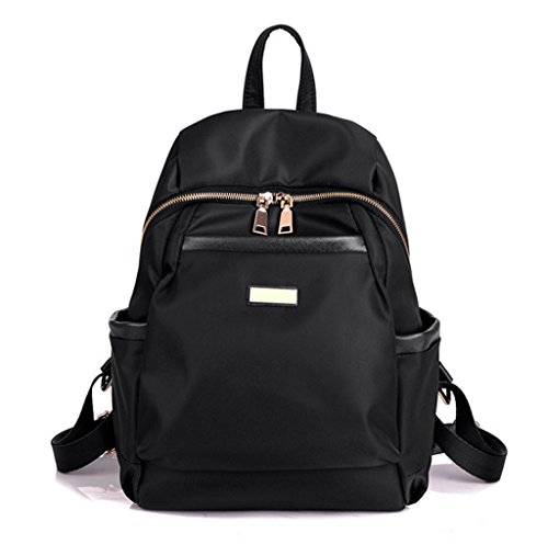 Preisvergleich Produktbild Sucastle Beiläufige Retro europäische Multifunktionsmänner Damen-Tasche Nylon schwarz 35x25x13cm