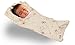Love2Sleep SOFT TOUCH COTTON RICH BABY SWADDLE BLANKET WITH PADDED PILLOW 0 - 4 MONTHS DESIGN CREAM BEAR