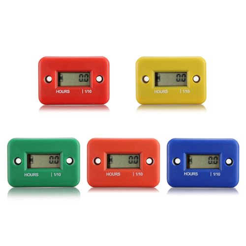 SYG_FR Compteur heure horaire numéique digital jauge moto VTT motoneige Marine Bateau Yama Ski Dirt bleu