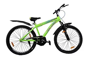 Hero Cycles Sprint Thorn 26 Inches Mountain Bike with Front Suspension , Steel Frame Single Speed Cycle , Age Group 12 Years Men , Green