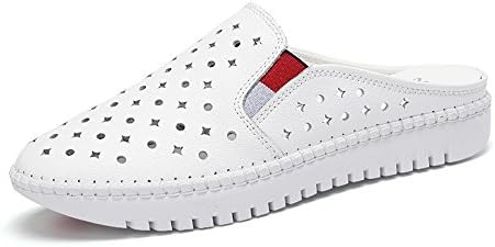 HAIZHEN House Slippers 3cm Female summer fashion slippers Outside wear thick sandals(White / Black) for Women and Men ( Color : White , Size : EU39/UK6.5/CN40 )