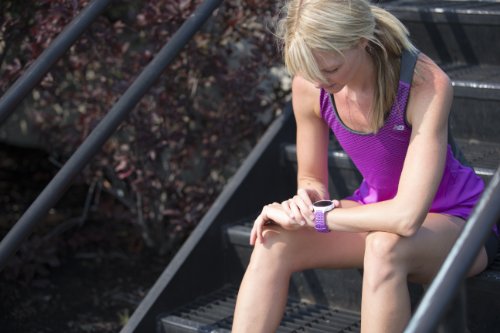 Garmin Forerunner 220 GPS Running Watch with Colour Display and Heart Rate Monitor - White/Violet