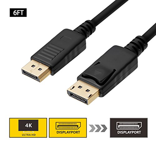 DisplayPort Kabel, 1.8m DisplayPort auf DisplayPort(DP zu DP) Ultra HD 1080p 4K Auflösung Kabel (schwarz) von SZCTKlink