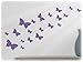 Produktbild wandfabrik - Wandtattoo - 20 hochwertige Schmetterlinge (Set2) in lavendel