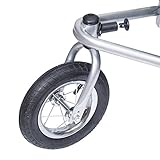 homcom 440-001YL 2 in 1 Fahrradanhänger Jogger 360° Drehbar für Kinder, gelb, schwarz - 9