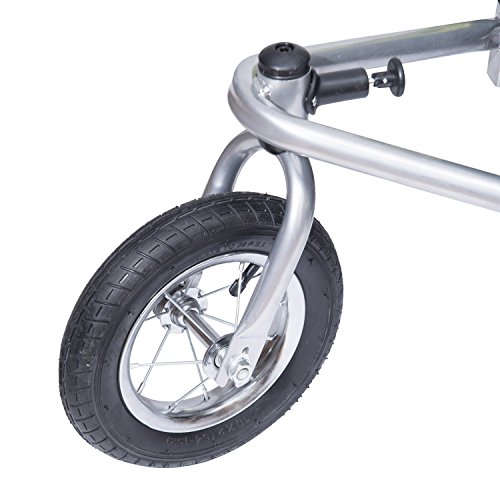 homcom 440-001GN 2 in 1 Fahrradanhänger Jogger 360° Drehbar für Kinder, grün / schwarz - 6