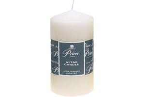 Price's Candles - Altar Candle - 150mm x 80mm - Unscented - Up To 50 Hour Burn Time - Smokeless & Dripless - Ideal For All Occasions