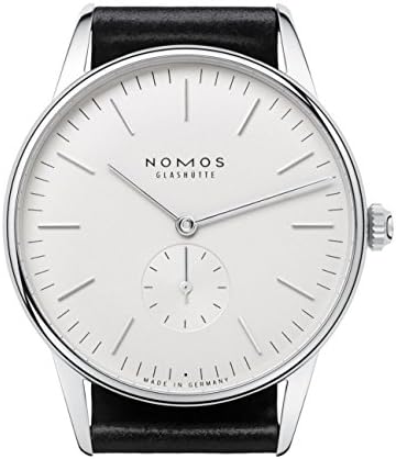 Nomos Glashuette Men's Orion 38mm Leather Band Steel Case Mechanical Watch 386
