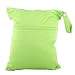 NovoGifts 2PCS/Pack Large Baby Travel Wet and Dry Cloth Diaper Organizer Bag Waterproof Washable Reusable 14x11.5"