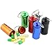 Produktbild Tianzhiyi Speicherorganisator Pille Box Schlüsselring, Tragbare Medizin Flasche wasserdichte Tasse Aluminium für Outdoor Camping Reisen 6 Stück