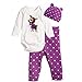 Vovotrade®Newborn Baby Clothing Sets Long-Sleeved Three-Piece Unisex Climbing Clothes Baby Rompers Outfit Size from 6-24 Months (80 6-12months, Purple)