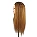 Training Head Cosmetology Hairdressing, CoastaCloud Mannequin Manikin Dolls Head 26 Inch 98% Real Hair Practice Training Hair + Table Clamp