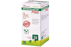 2X ENTEROLACTIS PLUS 30 CAPSULE - Integratore Fermenti Lattici Vivi - 60 CPS