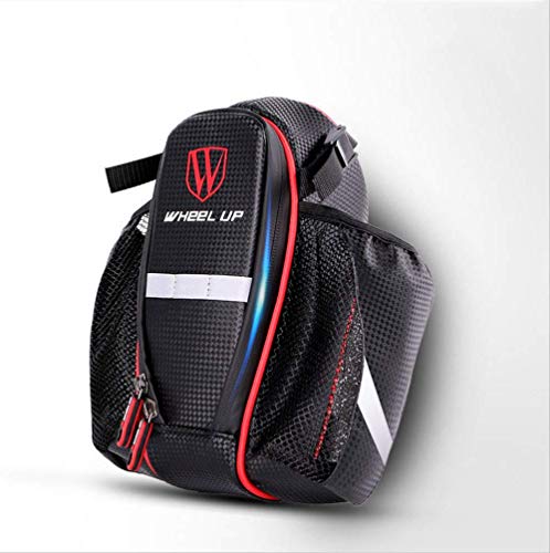 Preisvergleich Produktbild dongwenchao1104 Fahrradtasche Mountainbike Schwanztasche, Rücksitztasche Wasserkocher Tasche Tasche Paket Fahrrad Zubehör Schwarz und rot