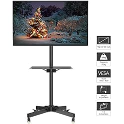 1home Chariot Mobile d'affichage à la Maison de bâti de Support de Plancher de Chariot de TV pour 23"- 55" Plasma/LCD/LED
