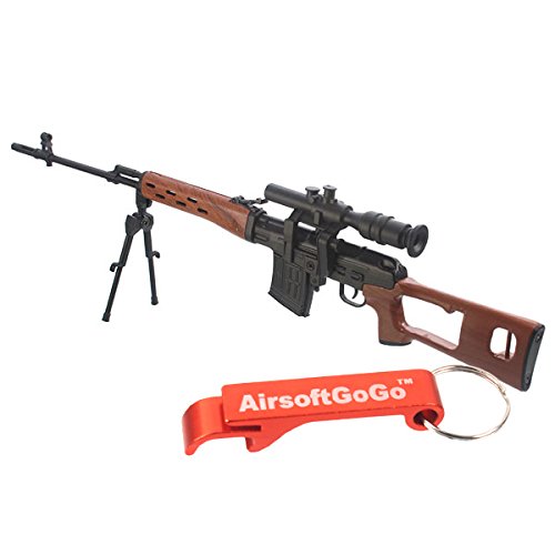 Toy Figura Escala 1:6 SVD Modelo de Metal para Monitor - AirsoftGoGo Llavero Incluido