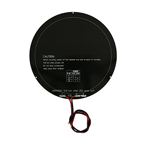 Anycubic 240mm 3D Drucker Rund Aluminium Heatbed mit Kabel für MK3 Delta Rostock Hot Plate