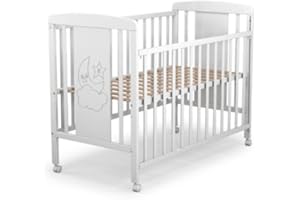 MUNDIBEBÉ Cuna para bebé, Modelo Cielo Mundi Bebé + Colchón Viscoelástica + Protector de colchón Impermeable