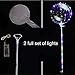 Produktbild Sortim Wiederverwendbar Leuchtend LED Luftballon Transparent Rund Bubble Dekoration Party Hochzeits Dekor, LED Leuchtend Bunt Luftballon mit Schlauch Leuchtende Luftballon, Nacht Vorräte