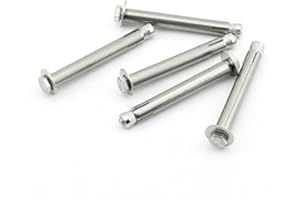 Yasorn 5-pack in acciaio inox esagono esterno di espansione del bullone M6x80mm