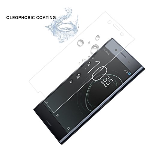 MaxKu Sony Xperia XZ Premium Schutzfolie, [2 Stück] Glasfolie Hartglas 9H Hardness Panzerglas Displayschutz Anti-Kratz Displayschutz für Sony Xperia XZ Premium - 6
