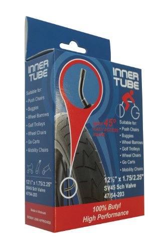 DG Schlauch mit um 45° gebogenem Ventil, im Karton, 31,75 x 4,5/5 cm (12 x 1,75/2,125 Zoll)