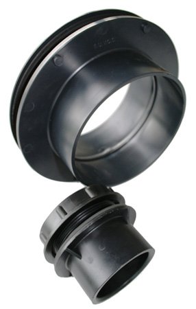 AquaForte ABS Tank-/Folien-/Behälterdurchführung mit Gewinde, 110 mm, schwarz