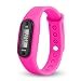 Produktbild Uhren Dellin Run Step Watch Armband Schrittzähler Kalorienzähler Digital LCD Walking Distance (Rosa)
