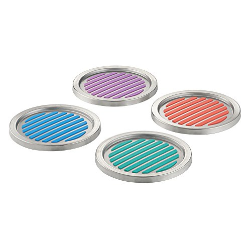 InterDesign 20559EU Linea Untersetzer, 4-er Set, Sortiert