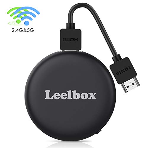 Leelbox WiFi Display Dongle Chromecast, Miracast Dongle 6K HDMI, 2,4G+5G WiFi, Supporta Miracast/DLNA/Airplay,Display Mirroring per iOS/Android/iPad/Windows