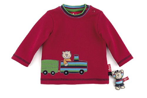 sigikid Baby Boys 0-24m Sweatshirt Baby Sweatshirt, Red (Chili Pepper), 3-6 Months (Manufacturer size: 68)