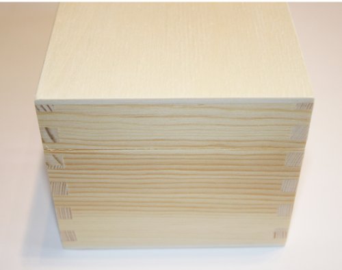 Holzbox – Echt Kiefernholz – rechteckig – mit Deckel – Metall Verschluss – (1x1Stück) (L: innen ca.215/94/85mm) - 3