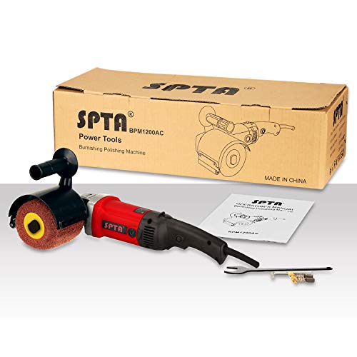 SPTA 1200W 19mm Lijadora satinada estriada de doble eje Rodillo de