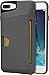 Produktbild Silk Apple iPhone 8 Plus / 7 Plus Wallet Hülle - Q Kreditkartentasche [Schlanke Schutztasche mit Kickstand | Grip Cover] - "Wallet Slayer Vol. 1" - Gunmetal Gray (SLK-VT7P-GRAY)