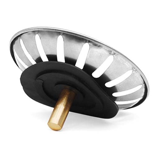 TRIXES Siebkörbchen für die Küchenspüle Abfluss Stöpsel mit Sieb - 3